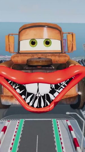 Молния Маккуин против Мэтра, пожирателя гигантских роботов.