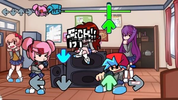 Смесь милоты и рока! Natsuki VS BF