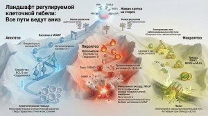 Ландшафт регулируемой клеточной смерти: апоптоз, пироптоз, некроптоз