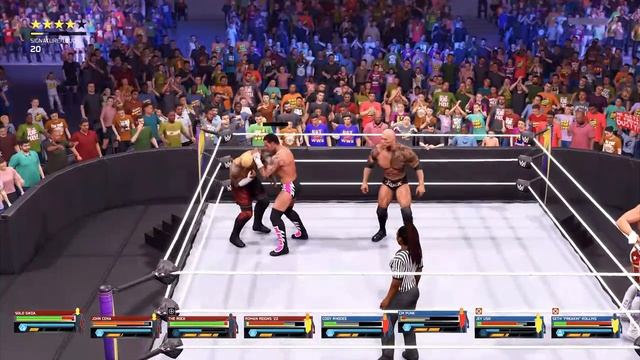 Жёсткая битва в WWE 2K25 смотреть онлайн