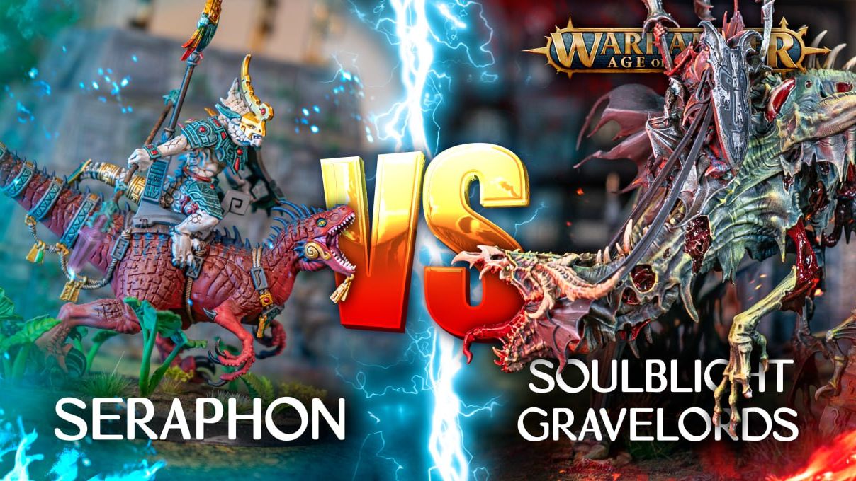 Seraphon VS Soulblight Gravelords | AoS 4th edition