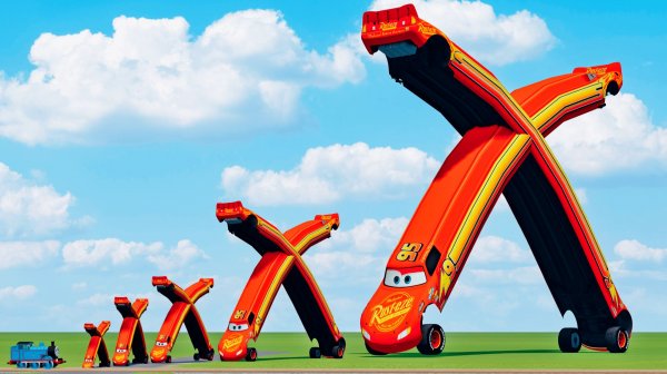 Икс Молния Маквин и его друзья!  BeamNG.Drive