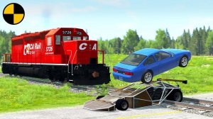Rescue Jumper Truck vs Rails  BeamNG.Drive