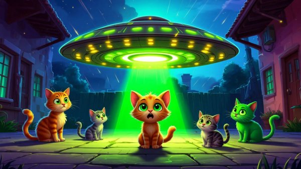 НЛО ПРИЗЕМЛИЛОСЬ ВО ДВОРЕ 👽