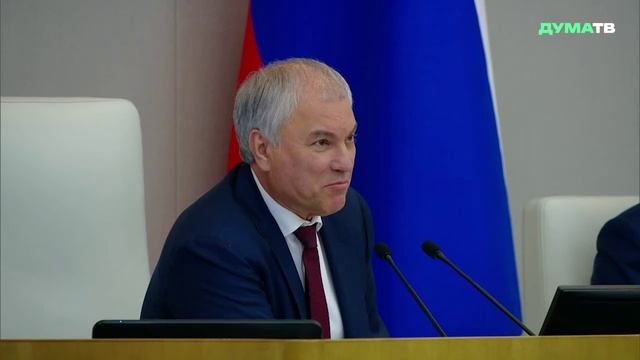 Все депутаты положительно оценивают работу МИД и считают её эффективной — Володин смотреть онлайн