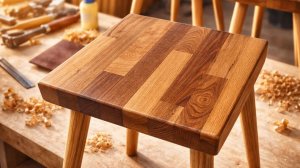 Изготовление табуреток из дуба