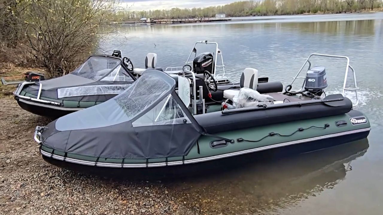 Лодка ПВХ Фрегат 480 FM Jet + Yamaha-60 и Mercury-60! Обзор водометной лодки. смотреть онлайн