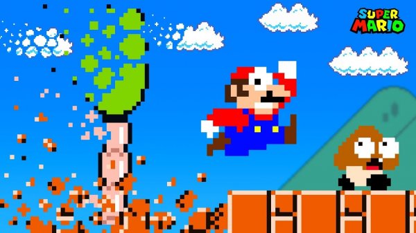 😱Все к чему прикасаться Марио удаляется из мира!