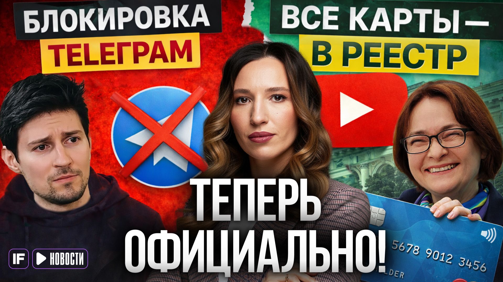 Новые БЛОКИРОВКИ и единый РЕЕСТР банковских карт: Что дальше? / Новости смотреть онлайн