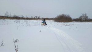 мой самодел снегоход