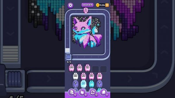 Прохождение 419 уровня Pixel Flow