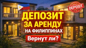 Депозит на аренду на Филиппинах. Как его вернуть? Мой опыт.