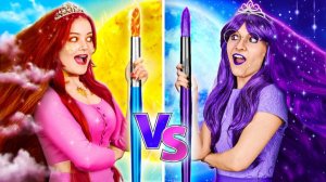 Челлендж день vs ночь 🎨 Кто лучше рисует? | 123GO