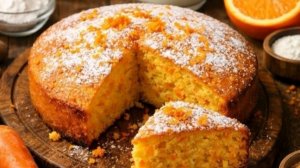 Пирог без муки! "Морковно - апельсиновый манник".