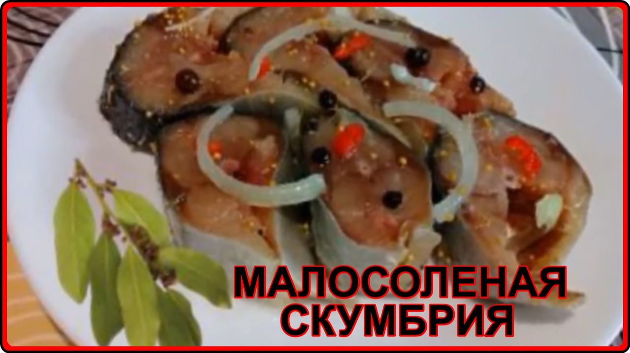 МАЛОСОЛЕНАЯ СКУМБРИЯ В АРОМАТНОМ МАРИНАДЕ самый вкусный рецепт смотреть онлайн