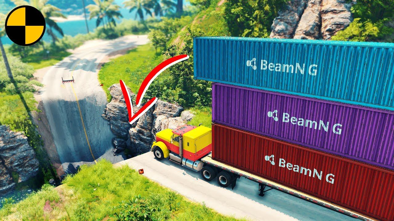 Cars Vs Potholes - BeamNG Drive