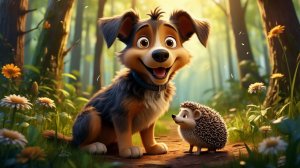 Мультики для детей, собачка потерялась в лесу/ мультики про животных