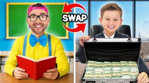 Мальчик притворяется родителями дяди