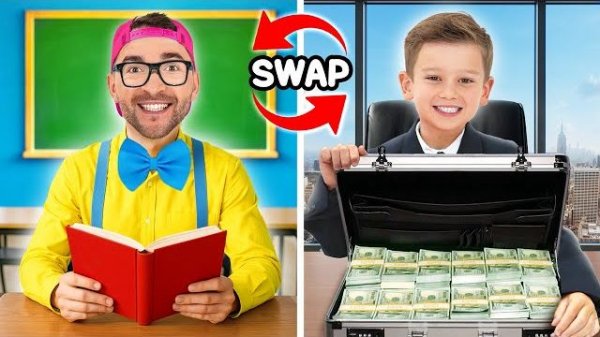 Мальчик притворяется родителями дяди