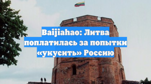 Baijiahao: Литва потерпела капитуляцию после попытки «укусить» Россию