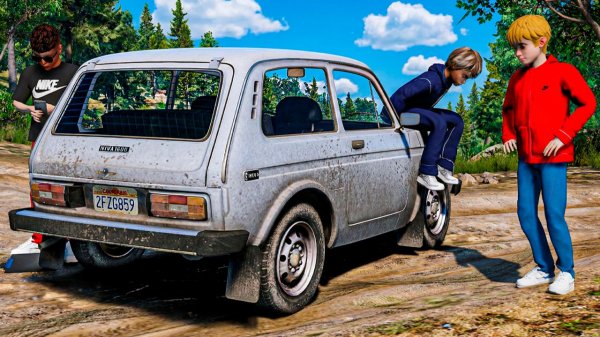 ГРИША КУПИЛ НИВУ ИЗ ПОД ДЕДА ВМЕСТЕ С ВИТЕЙ И СЕРЕГОЙ - ЖИЗНЬ ПЕРЕКУПА В GTA 5