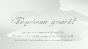 Берегите детей!