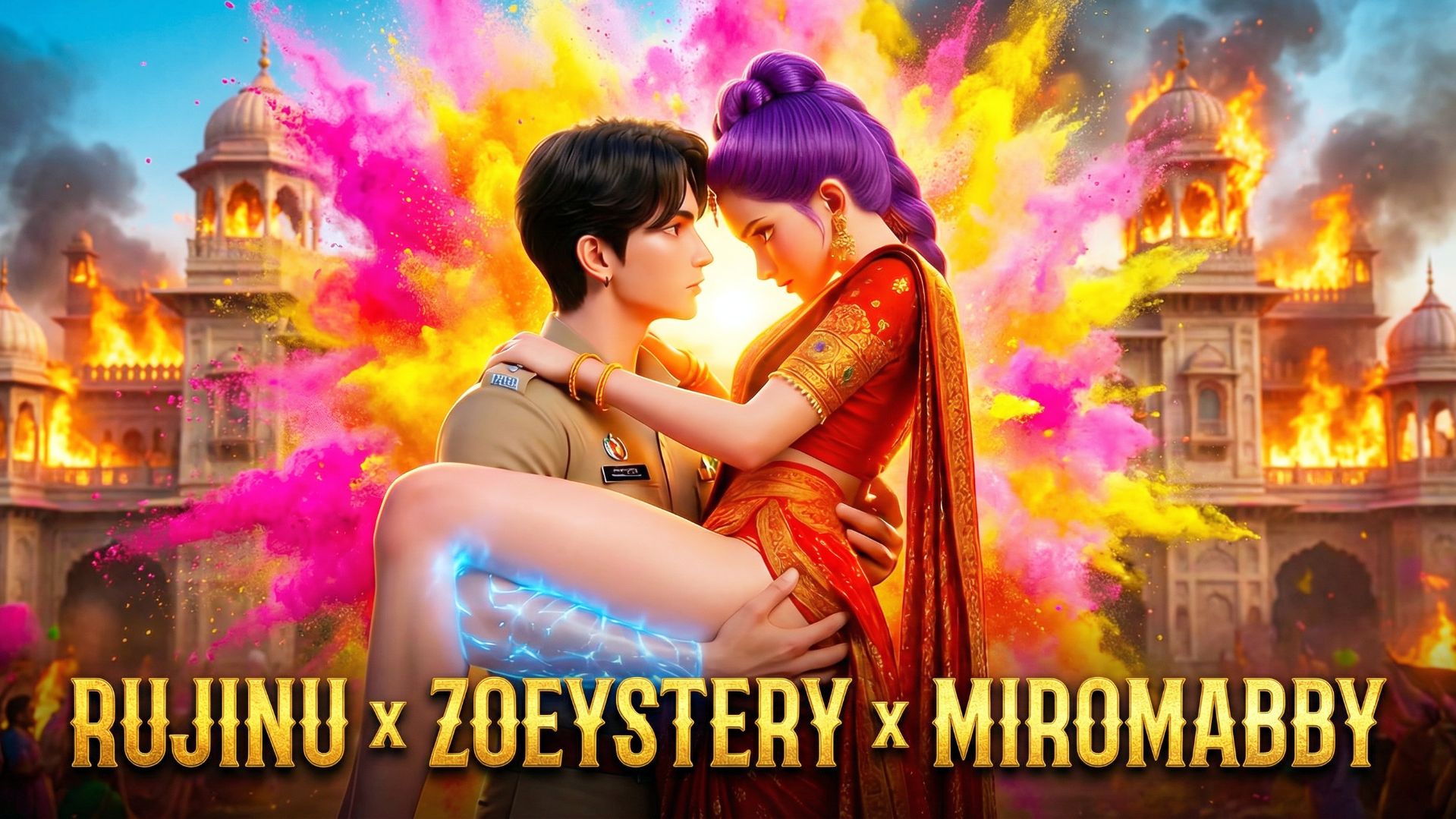 К-Поп Охотницы на Демонов: RUJINU X ZOEYSTERY X MIROMABBY | Индийский Эпик 🇮🇳🔥