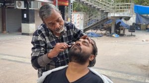 Длительный масаж уличного парикмахера - Варис