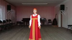 "Ты воспой в саду соловейка". Меняйлова Мария. МБУДО ДШИ Краснозерского района.