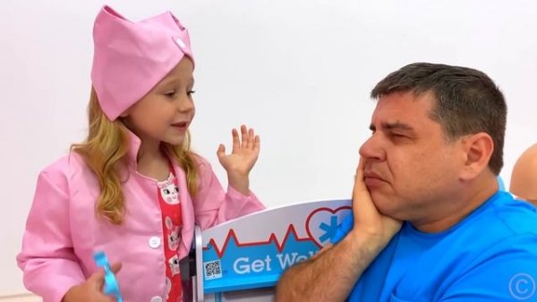 Nastya tries professions so as not to go to school