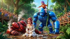 Руми становится чемпионом по гонкам роботов Кинг-Конга - KPOP Demon Hunters