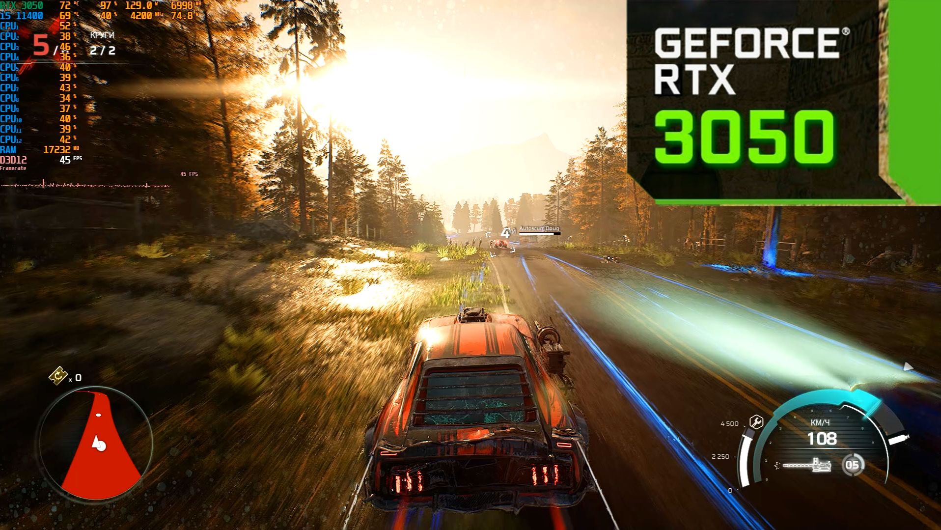 RTX 3050 8gb | Carmageddon: Rogue Shift | i5 11400f | High Settings + Ray Tracing