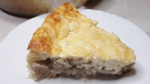 Луковый пирог в духовке. Очень сочный, нежный и ароматный