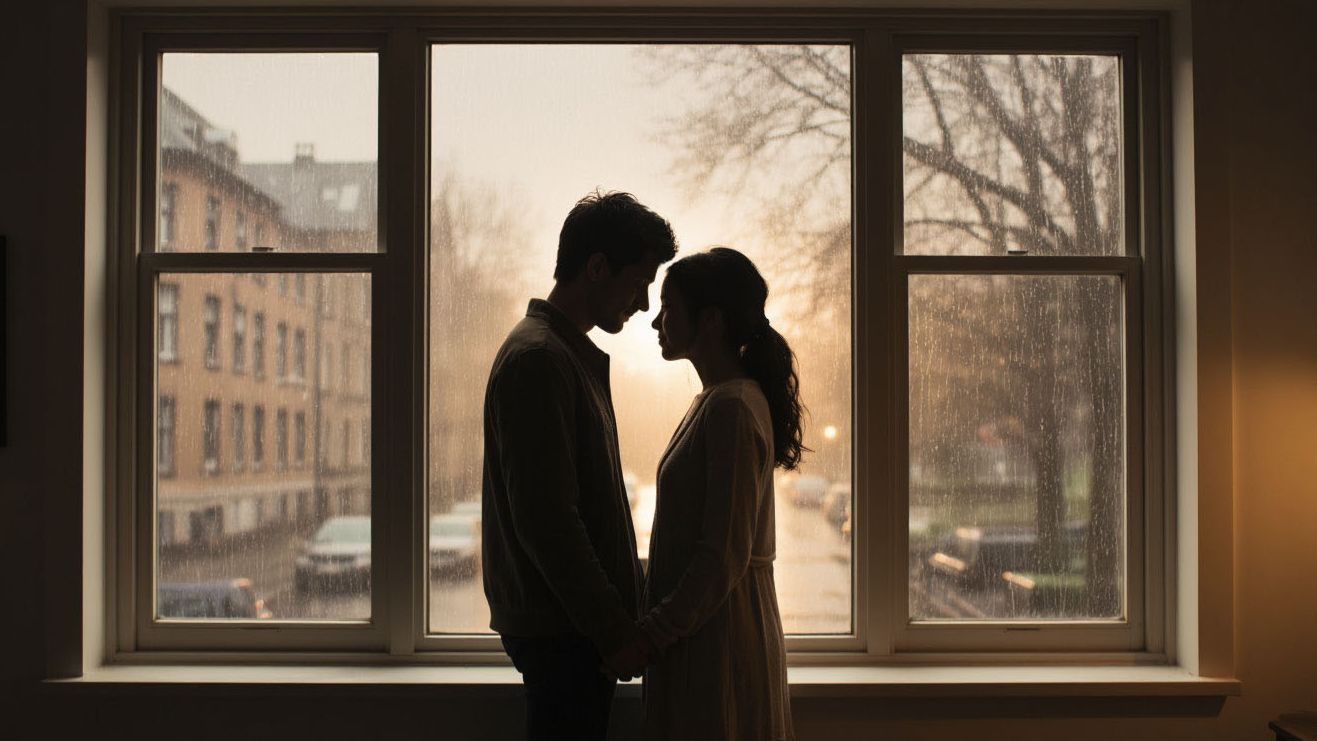 Два силуэта у окна