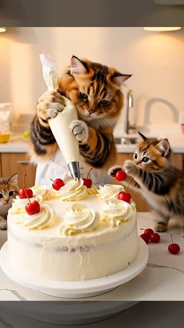 Котята и торт