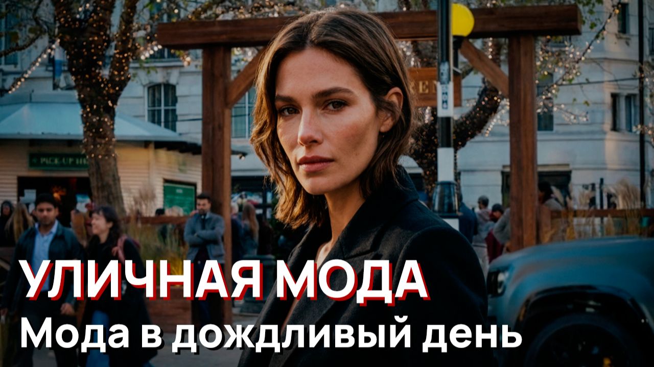 Уличная мода - Мода в дождливый день, Лондон смотреть онлайн
