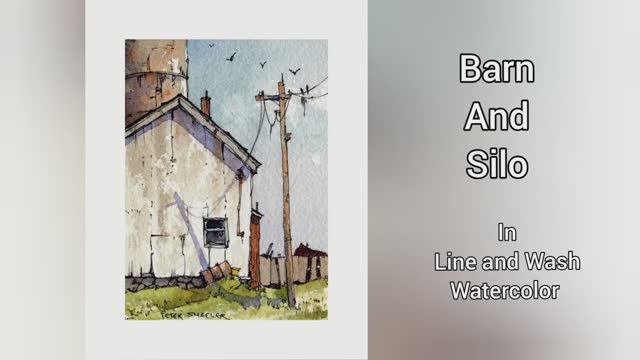Dry Brush technique for creating Weathered Wood in Watercolor смотреть онлайн
