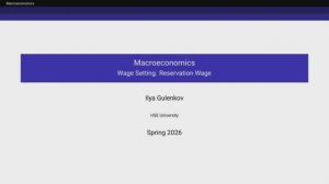 2.2. Wage Setting: Reservation Wage