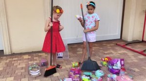 Nastya and adventures with her friend Evelyn