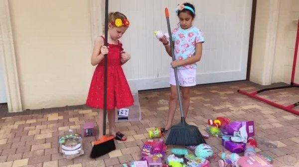 Nastya and adventures with her friend Evelyn