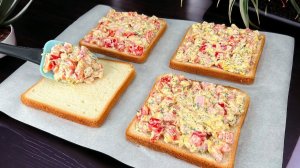 Будут просить еще и еще! Очень вкусные горячие бутерброды! Просто и быстро