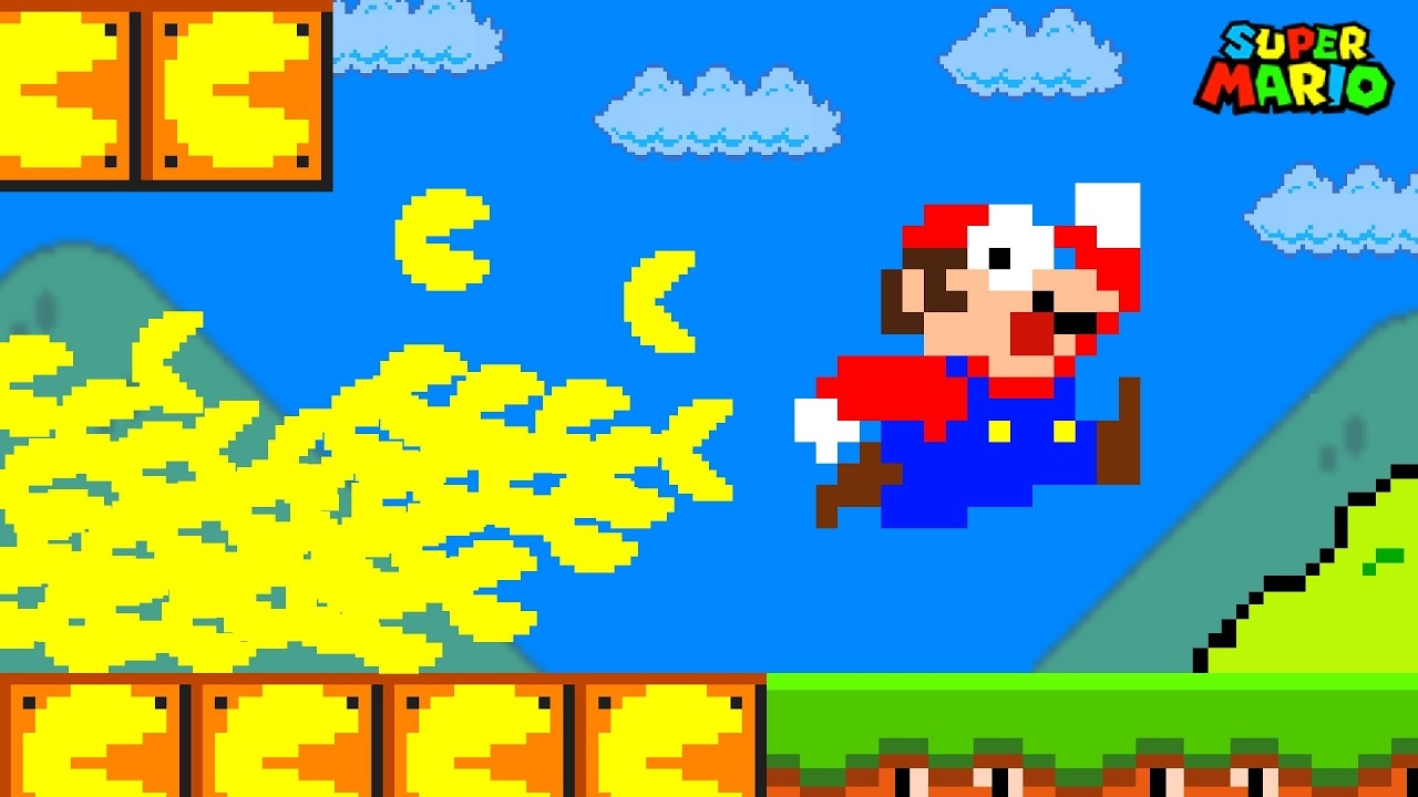 🤓Марио объединяется с 1 000 000 Pac-Man, чтобы выбраться из Лабиринта! смотреть онлайн