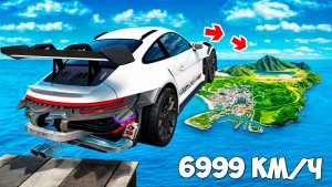 Как далеко чит тачка улетит с огромного трамплина в ГТА 5? GTA 5 Online