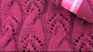 22. МК # ОЧЕНЬ КРАСИВЫЙ АЖУРНЫЙ  УЗОР  С ПЕРЕПЛЕТЕНИЕМ #Для любого изделия вяжем спицами