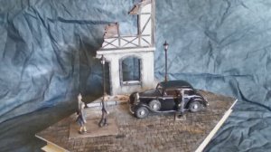 Мини диорама "Берлин в осаде", масштаб 1:35.