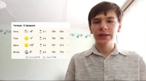 Прогноз погоды на 12.02