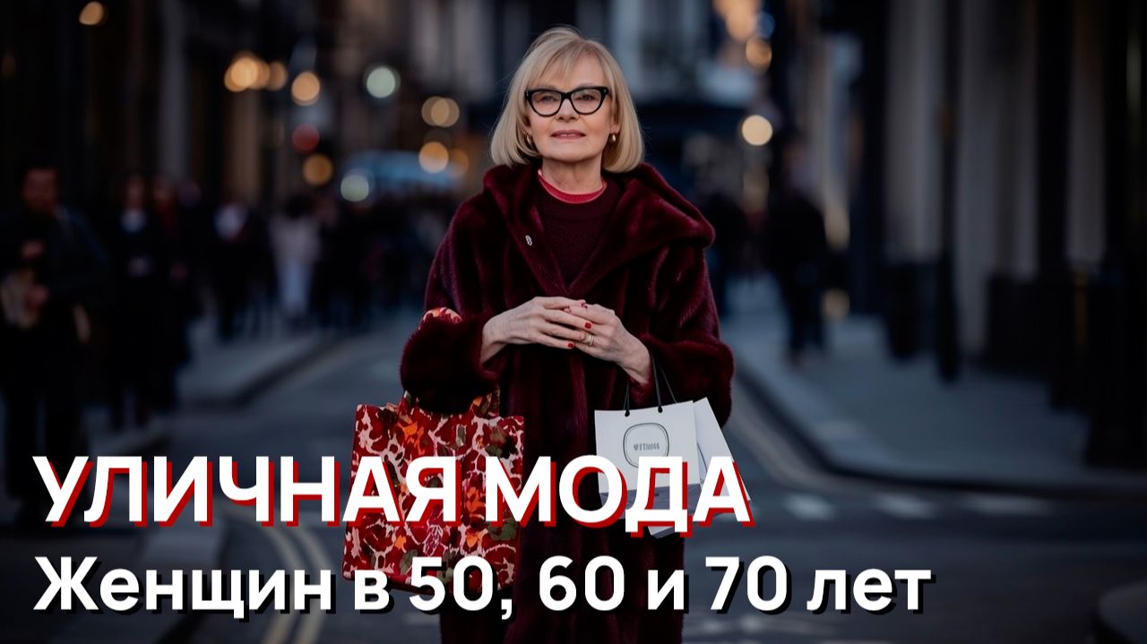 Уличная мода — Элегантная мода для женщин 50, 60 и 70 лет