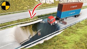 Cars vs Giant Pit  BeamNG Drive