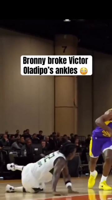 Bronny James ankles Oladipo's