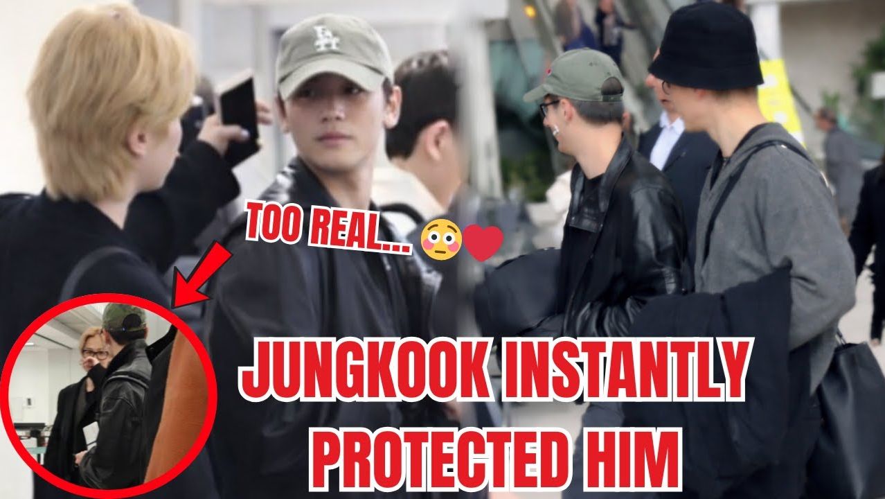 Как менялись инстинкты Чонгука при приближении Чимина в аэропорту Лисбона ВИДЕО! смотреть онлайн